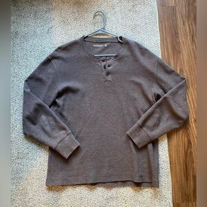 Abercrombie & Fitch Mens Waffle Henley Long Sleeve Shirt XS